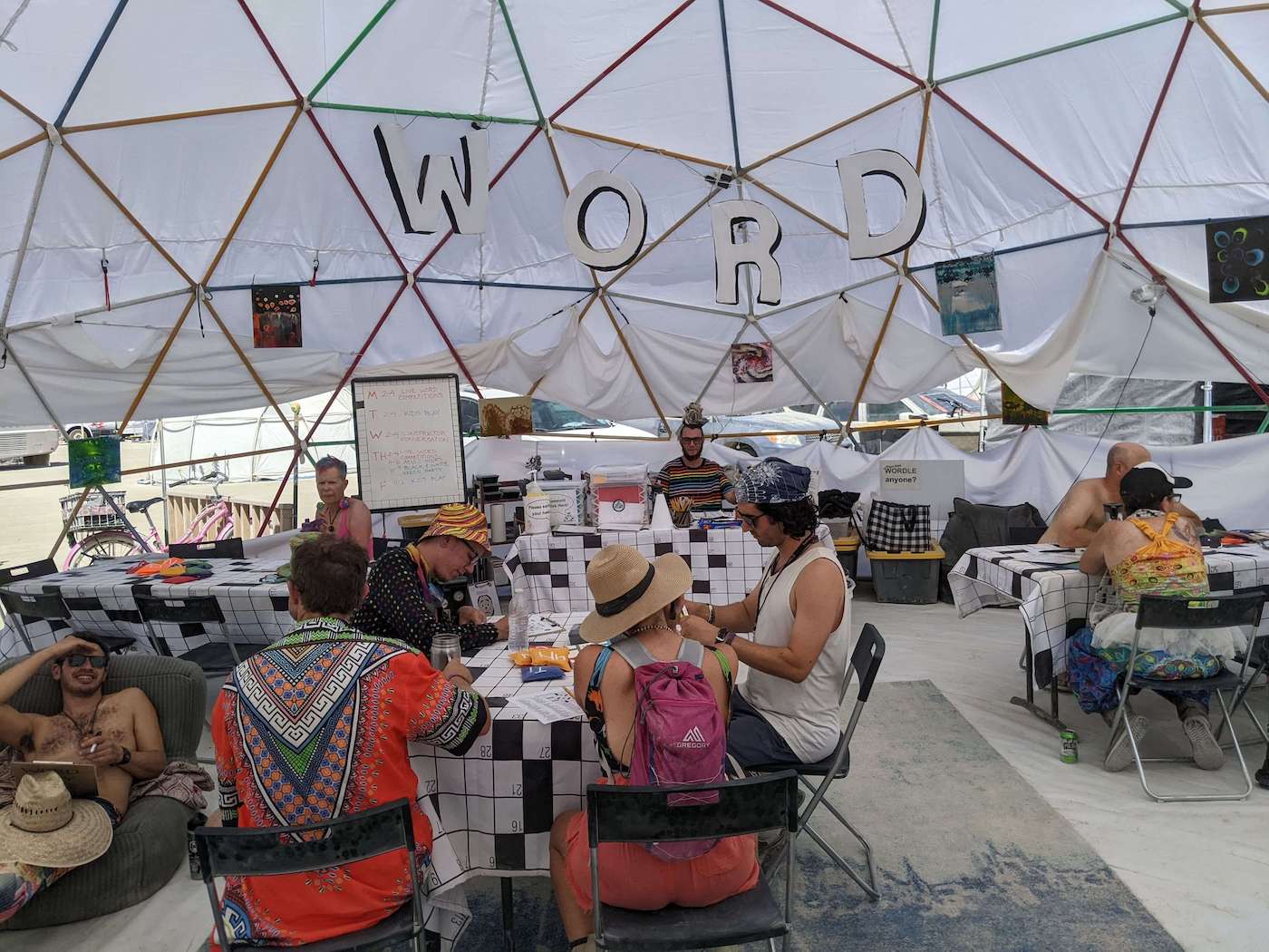 Image of Word Play Cafe at Burning Man 2022